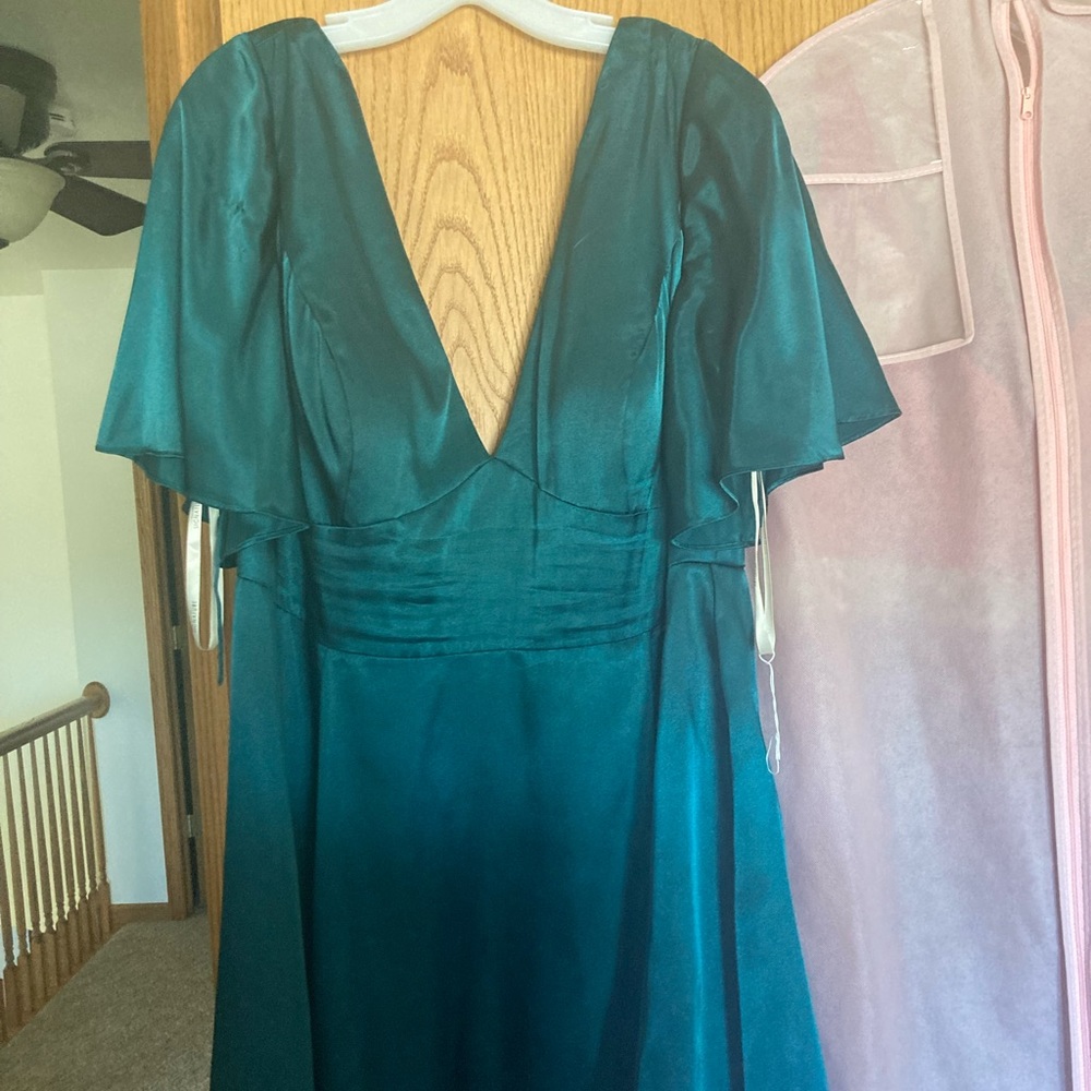 Emerald green dress